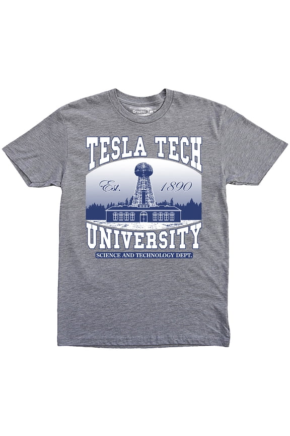 Nikola Tesla t-Shirt, Tesla Tech University, Free Energy, Wardenclyffe