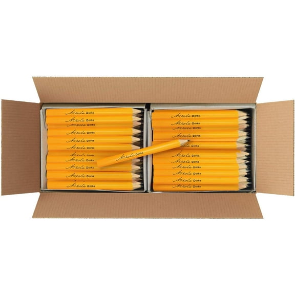 Nikola Works Classic American Standard #2 HB Pre-Sharpened Hex Shaped Pencils Bulk - 192 Count