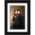thumbnail image 1 of Nikolai Ge 2x Matted 18x24 Black Ornate Framed Art Print 'Sophia Tolstaya', 1 of 2