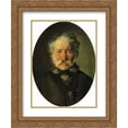 thumbnail image 1 of Nikolai Ge 2x Matted 20x24 Gold Ornate Framed Art Print 'Portrait of Piotr Zabela', 1 of 2
