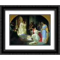 thumbnail image 1 of Nikolai Ge 2x Matted 24x20 Black Ornate Framed Art Print 'The Judgment of King Solomon', 1 of 2