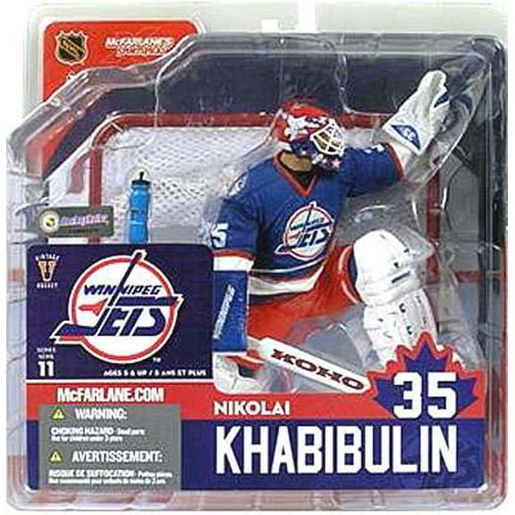 NHL Nikolai Khabibulin Action Figure Winnipeg Jets Goalie #35 McFarlane NEW