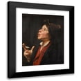 thumbnail image 1 of Nikolaos Gyzis 12x14 Black Modern Framed Museum Art Print Titled - Up to Mischief, 1 of 5