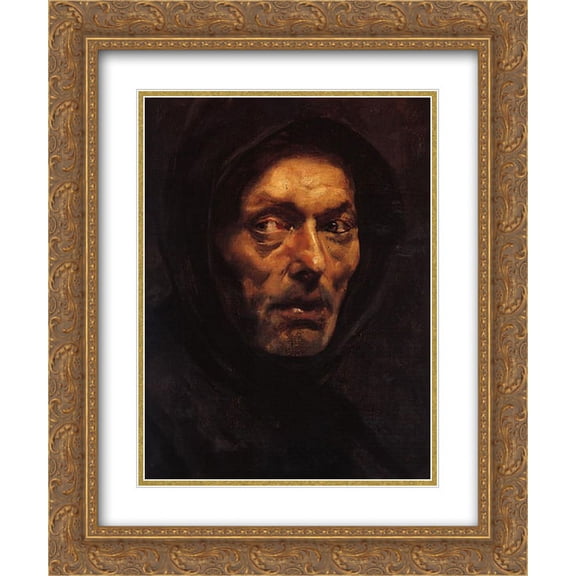 Nikolaos Gyzis 2x Matted 20x24 Gold Ornate Framed Art Print 'Capuchin'