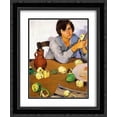thumbnail image 1 of Nikolaos Lytras 2x Matted 20x24 Black Ornate Framed Art Print 'Peeling Quinces', 1 of 2