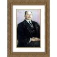 thumbnail image 1 of Nikolay Bogdanov Belsky 2x Matted 18x24 Gold Ornate Framed Art Print 'Self-Portrait', 1 of 2