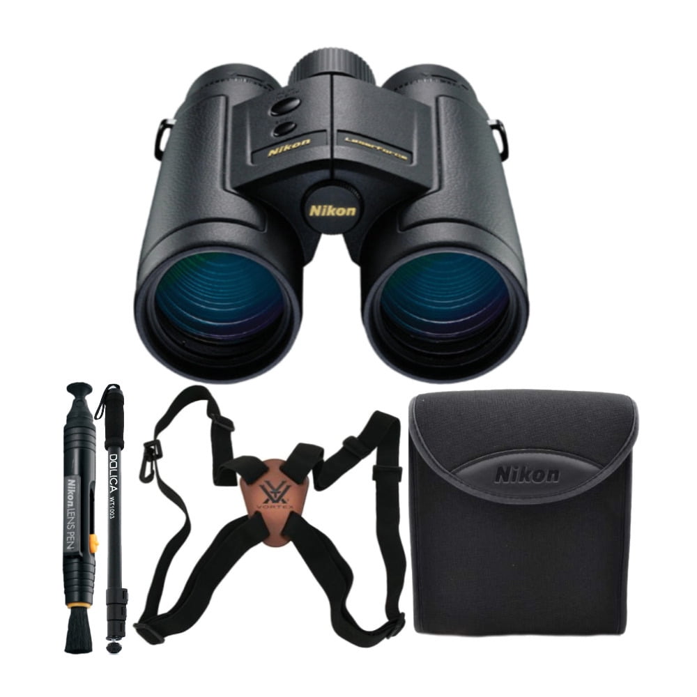 Nikon 10x42 LaserForce Rangefinder Binoculars Bundle - Walmart.com