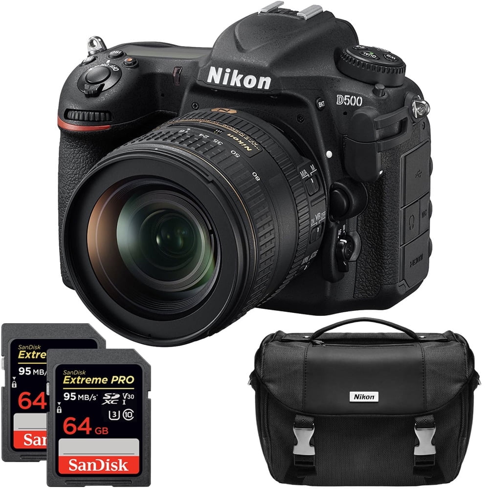 Nikon 1560 D500 20.9 MP CMOS DX Format Digital SLR Camera with 16 