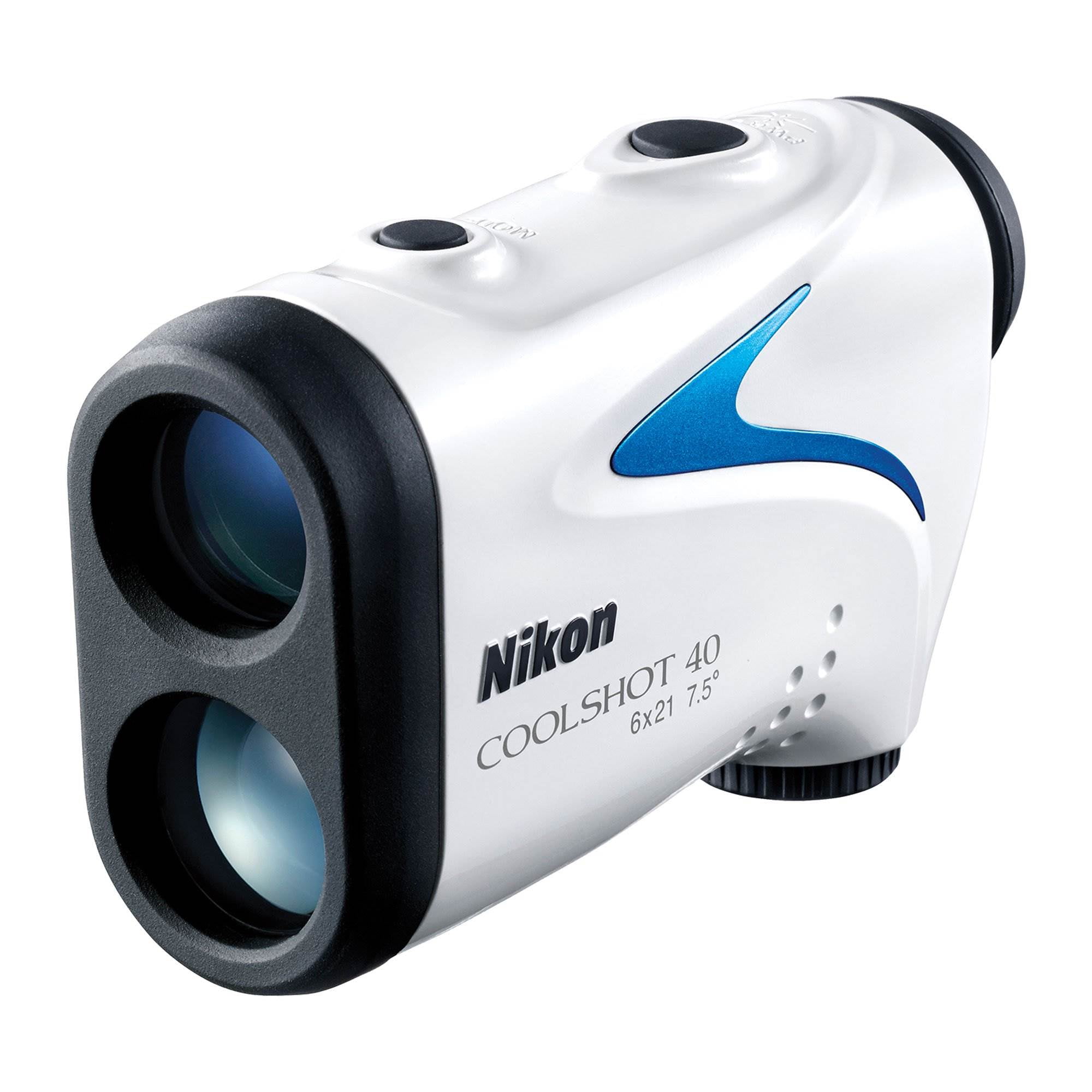 Nikon 16201 Coolshot 40 6 x 21mm 7.5 Degree USGA Golf Laser Rangefinder, White