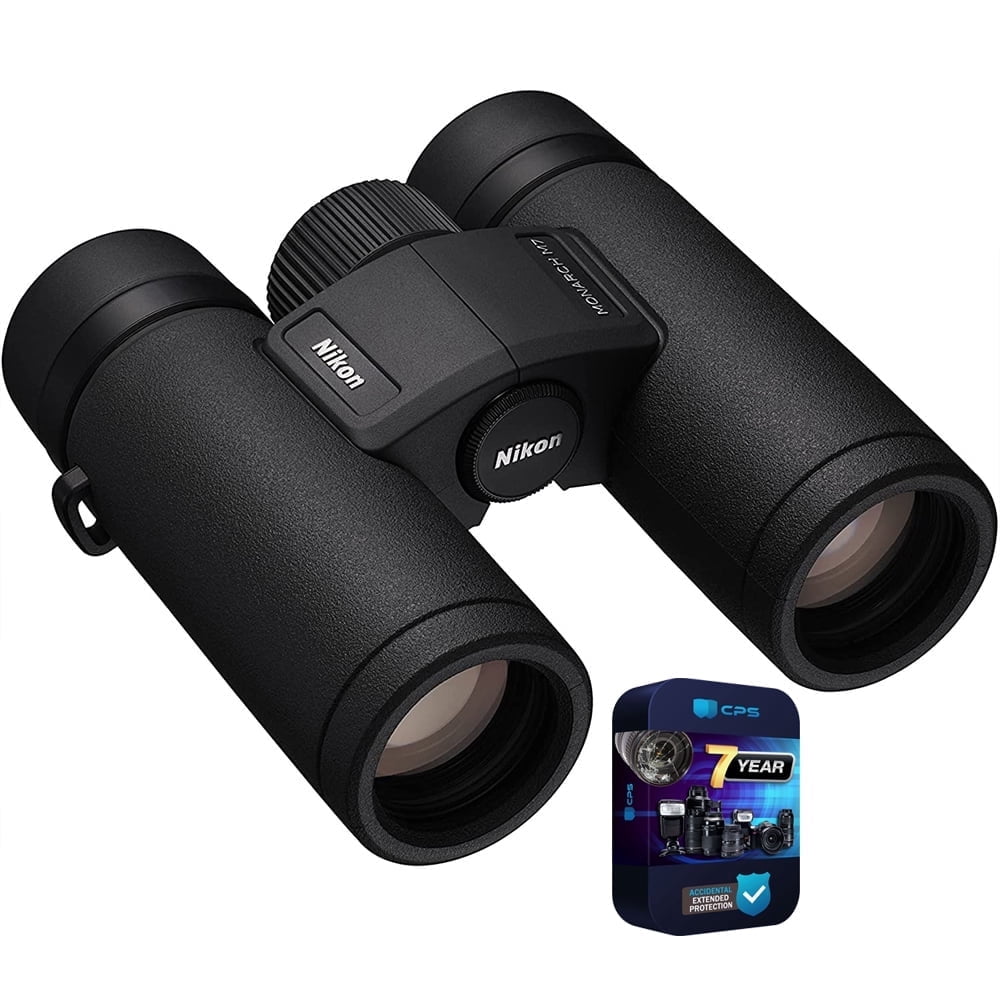 Nikon 16763 Monarch M7 Binoculars, 8x30, ED Lenses, Water/Fog Proof Bundle with 7 YR CPS Enhanced Protection Pack