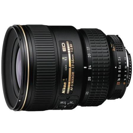 Nikon - AF-S Zoom-NIKKOR 17-35mm f/2.8D IF-ED Wide-Angle Zoom Lens for Select DSLR Cameras - Black