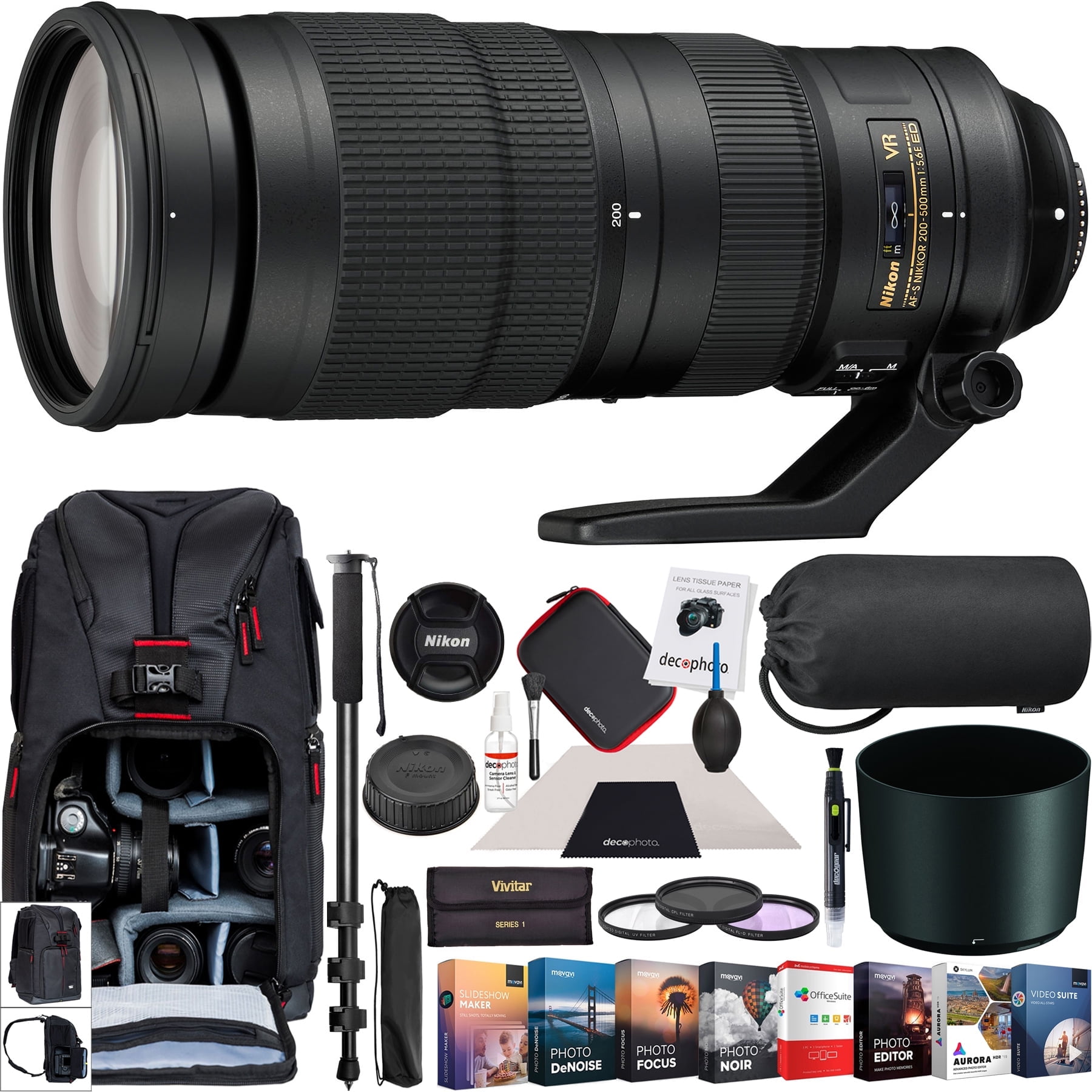 Nikon 200-500mm f/5.6E ED VR AF-S FX NIKKOR Lens with 95mm Filter