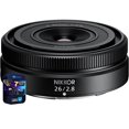 thumbnail image 1 of Nikon 20116 NIKKOR Z 26mm f/2.8 Z-Mount Prime Lens Bundle with 7 YR CPS Enhanced Protection Pack, 1 of 11