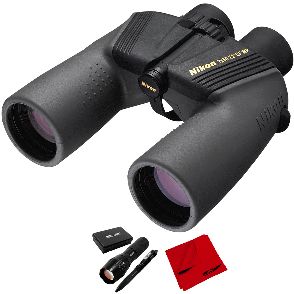 Nikon 7440 OCEANPRO 7X50 Waterproof Binoculars Bundle with Deco Gear