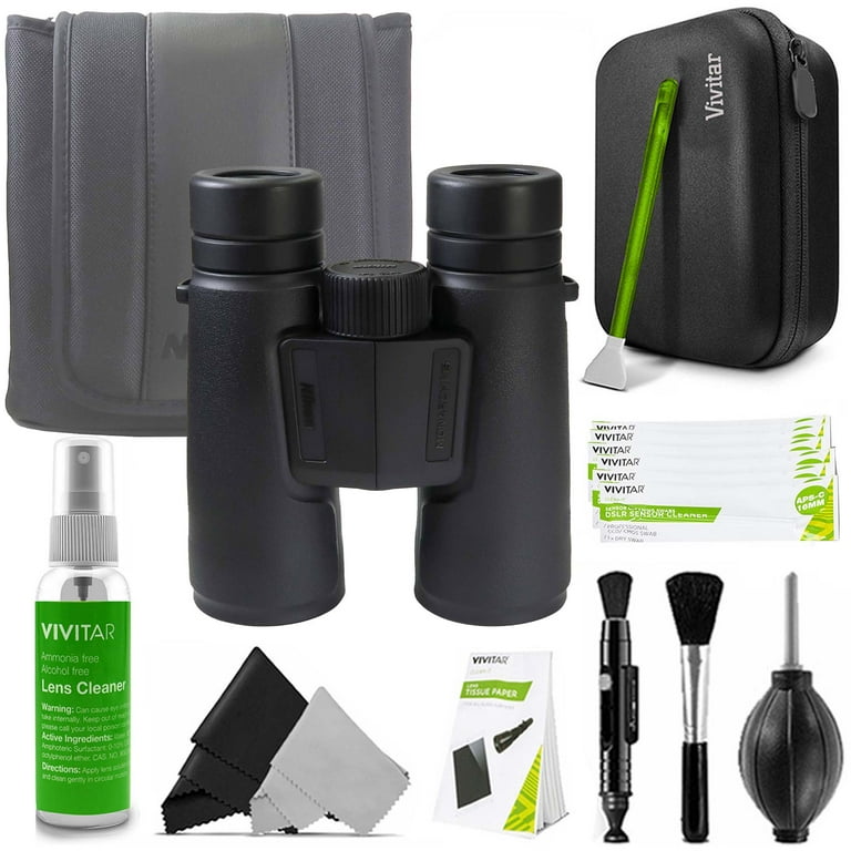 Nikon 8x42 Monarch M5 Waterproof Roof Prism Binoculars (Black) and Vivitar  Professional Cleaning Kit