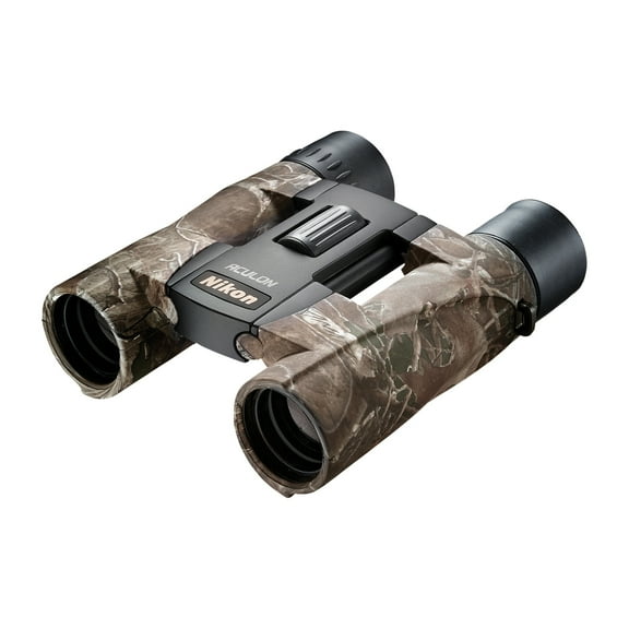 Nikon ACULON A30 10x 25-mm Binoculars with Neck Strap, Case, and Lens Covers, TrueTimber KANATI