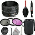 thumbnail image 1 of Nikon AF NIKKOR 50mm f/1.8D Lens + UV + FLD + CPL + Blower Brush + Lens Pen+MORE (International Version), 1 of 4