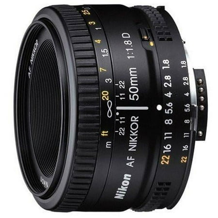 Nikon - AF NIKKOR 50mm f/1.8D Standard Lens - Black