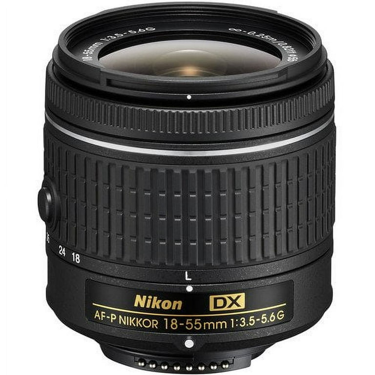 Nikon Zoom DSLR Camera Lenses, AF-P DX NIKKOR 18-55mm f/3.5-5.6G