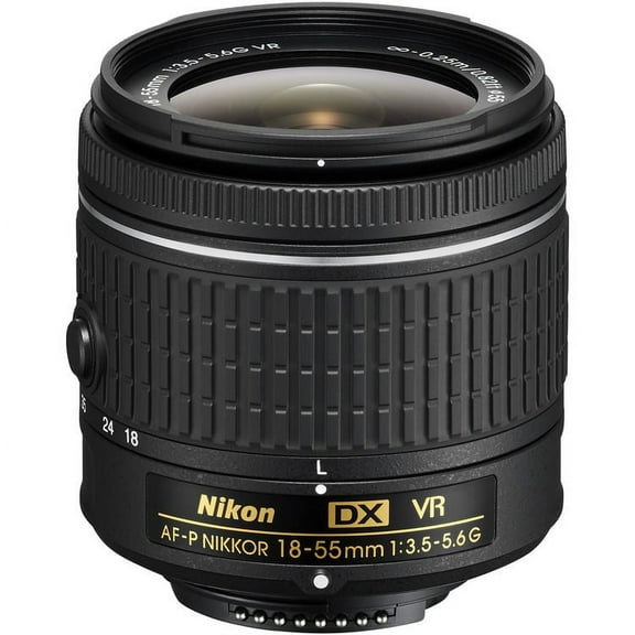 Nikon AF-P DX NIKKOR 18-55mm f/3.5-5.6G VR Lens #20059 White Box