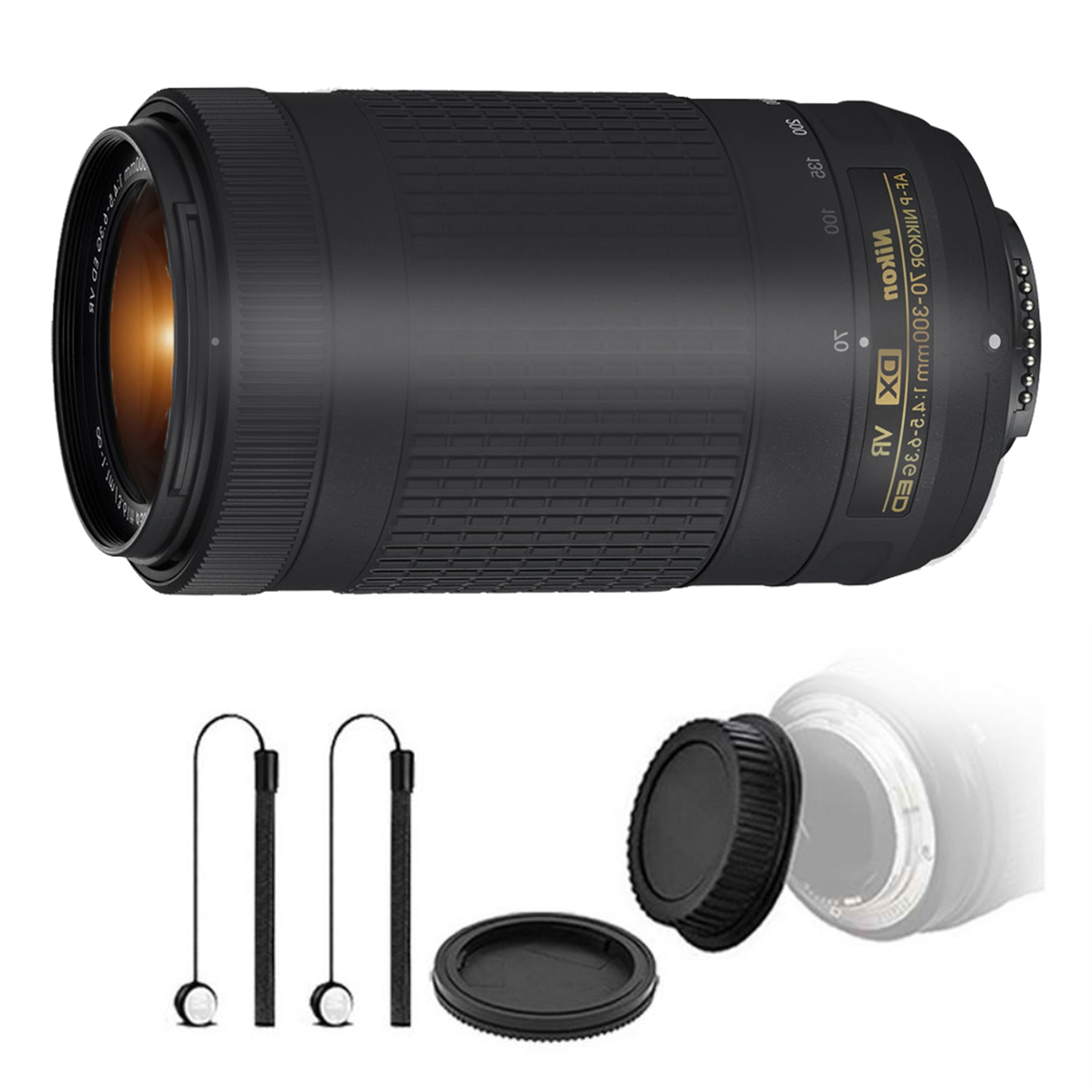 Nikon AF-P DX NIKKOR 70-300mm f/4.5-6.3G ED VR Lens with Accessory Kit For  D5300 , D5500 and D5600