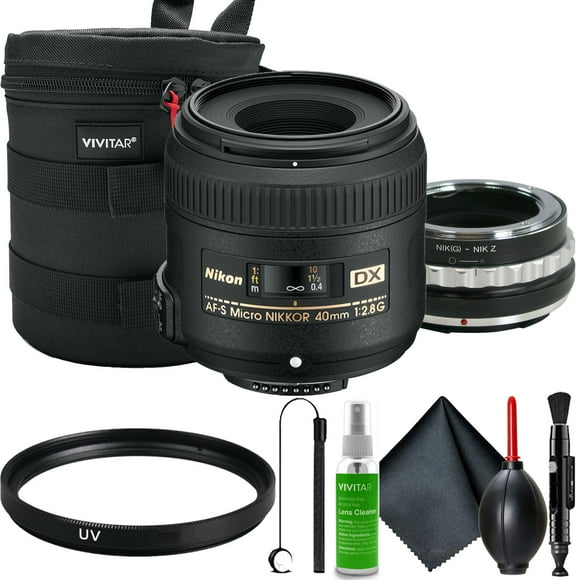 Nikon AF-S DX Micro-NIKKOR 40mm f/2.8G Lens Kit + Adapter for Nikon Z Z5 Z6 Z7 ZF Zfc Z30 Z50 Camera