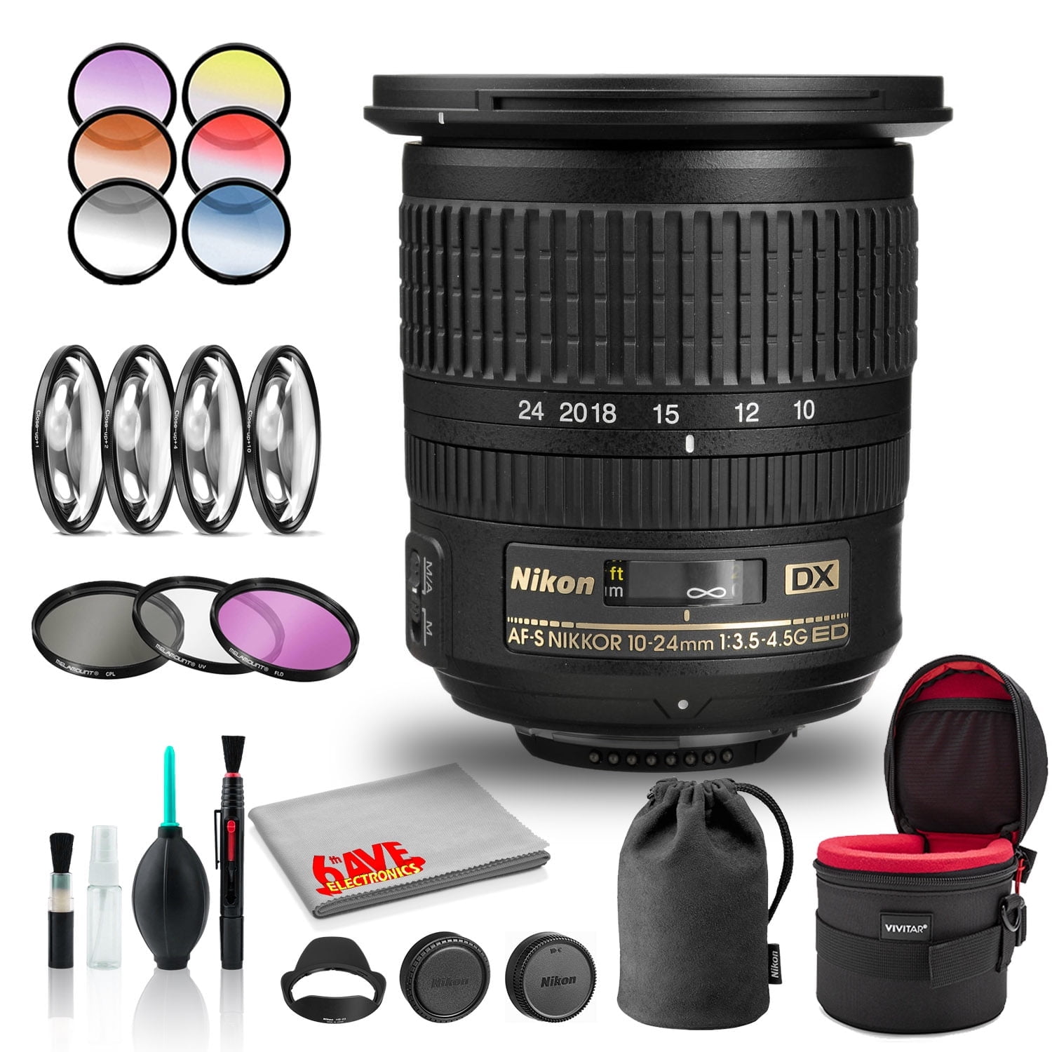 Nikon AF-S DX NIKKOR 10-24mm f/3.5-4.5G ED Wide-Angle Zoom Lens