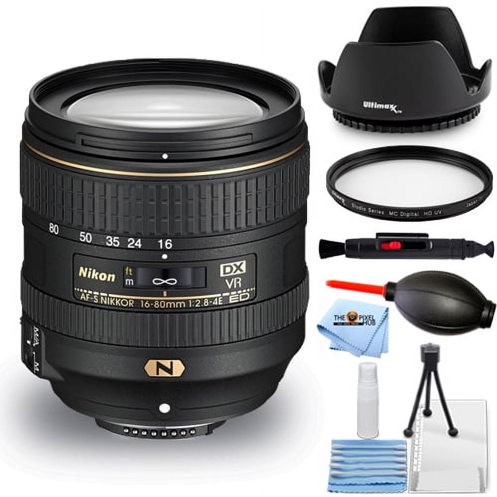 Nikon AF-S DX NIKKOR 16-80mm f/2.8-4E ED VR Lens Essential Bundle