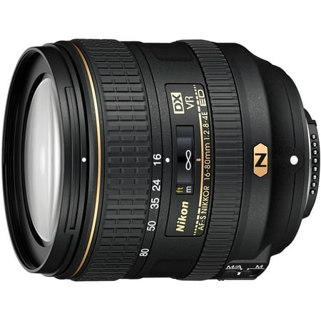 Nikon - AF-S DX NIKKOR 16-80mm f/2.8-4E ED VR Standard Zoom Lens - Black