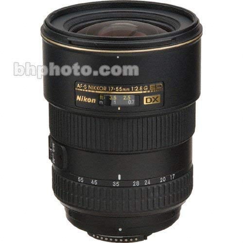 Nikon AF-S DX NIKKOR 17-55mm F/2.8G IF-ED Zoom Lens with Auto Focus for Nikon DSLR Cameras International Version (No warranty)