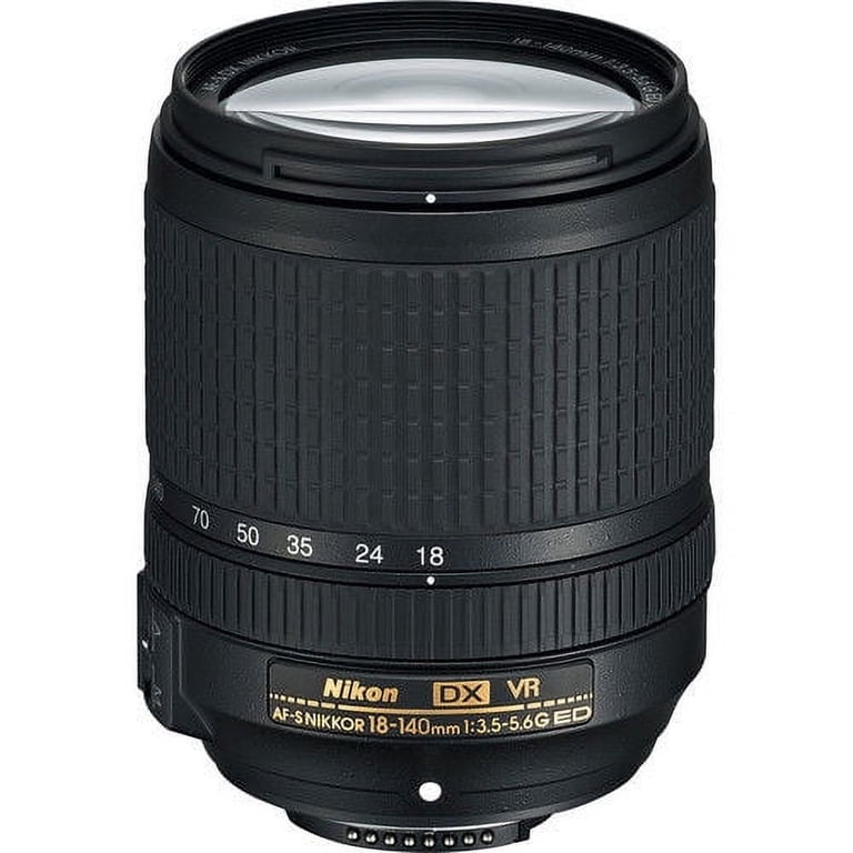 Nikon AF-S DX NIKKOR 18-140mm f/3.5-5.6G ED VR Lens 2213 - Walmart.com
