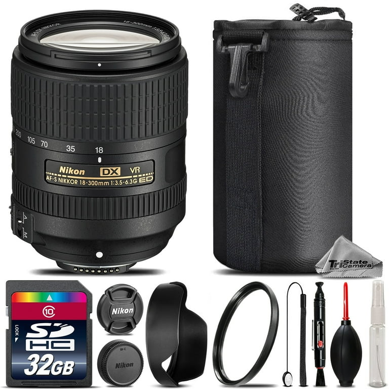 Nikon DSLR AF-S DX NIKKOR 18-300mm f/3.5 VR Zoom Camera Lens