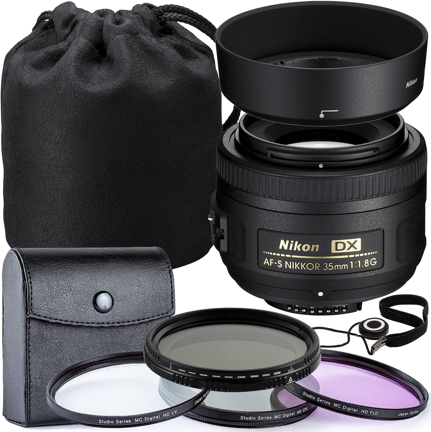 Nikon AF-S DX NIKKOR 35mm f/1.8G Lens - Walmart.com