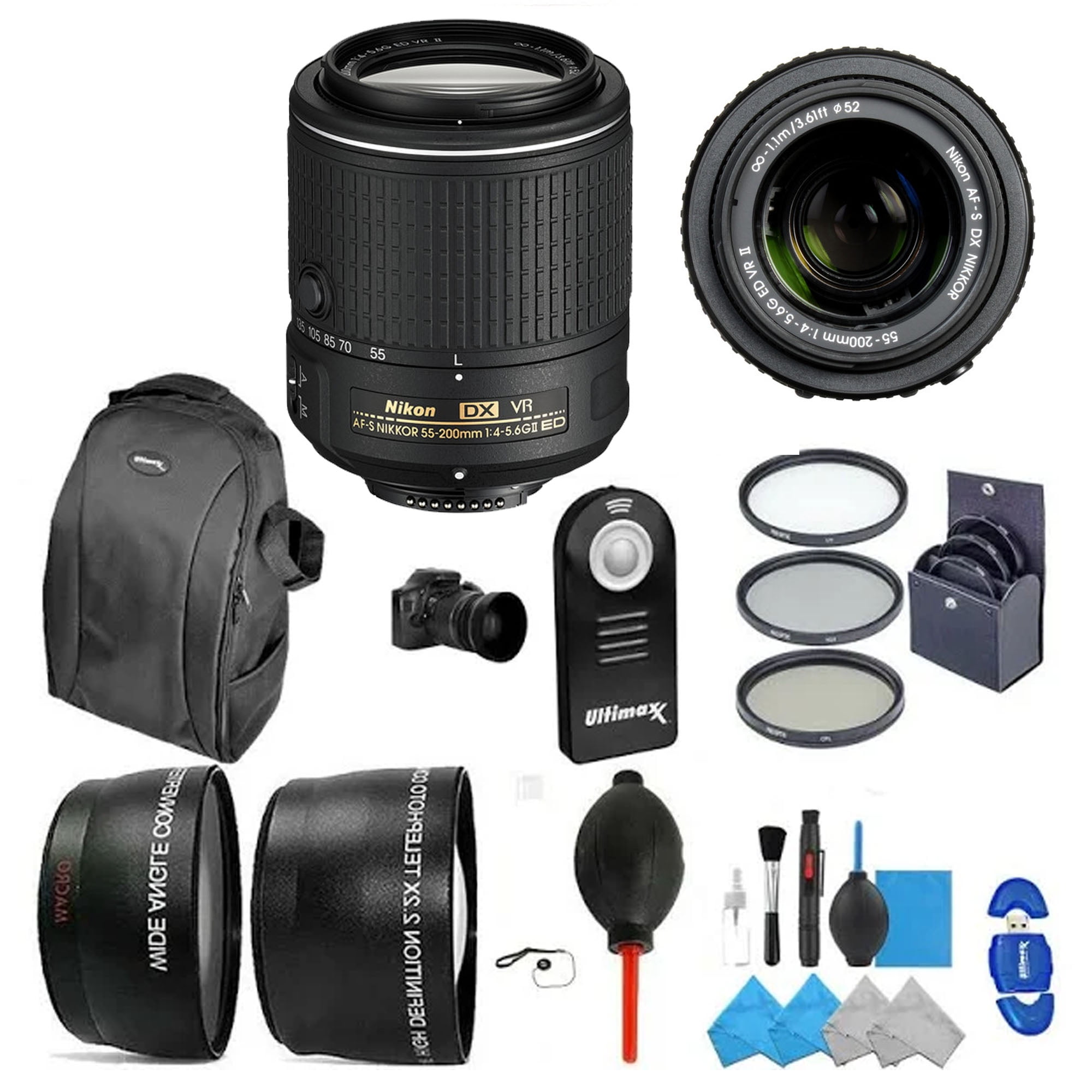 Nikon AF-S DX NIKKOR 55-200mm f/4-5.6G ED VR II Lens Professional