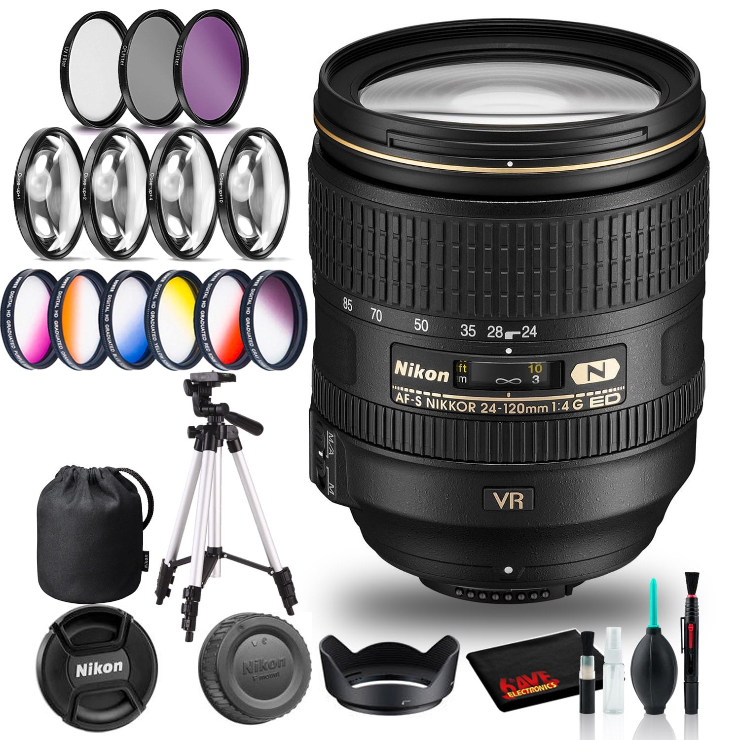 Nikon AF-S NIKKOR 24-120mm ED VR Lens (Intl Model) with Nikon AF-S NIKKOR 24-120mm ED VR Lens (Intl Model) with