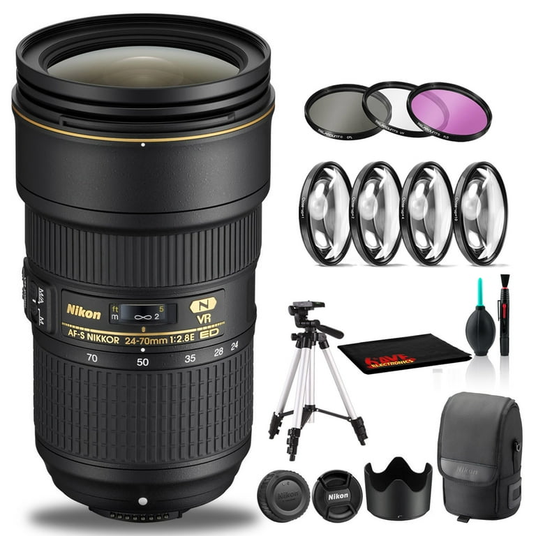 Nikon AF-S NIKKOR 24-70mm F/2.8E ED VR Lens Includes Filter