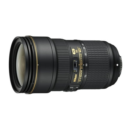 Nikon - AF-S NIKKOR 24-70mm f/2.8E ED VR Wide-Angle Zoom Lens - Black