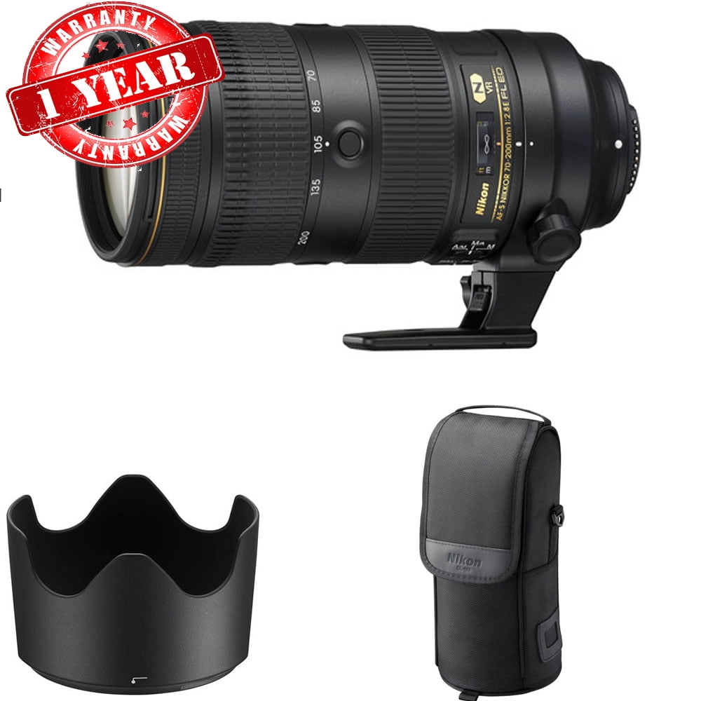 レンズプロテクター付き Nikon 70-200 f/2.8E 見よ FL ED VR