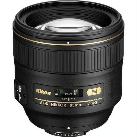 Nikon - AF-S NIKKOR 85mm f/1.4G Portrait Lens for Select Cameras - Black
