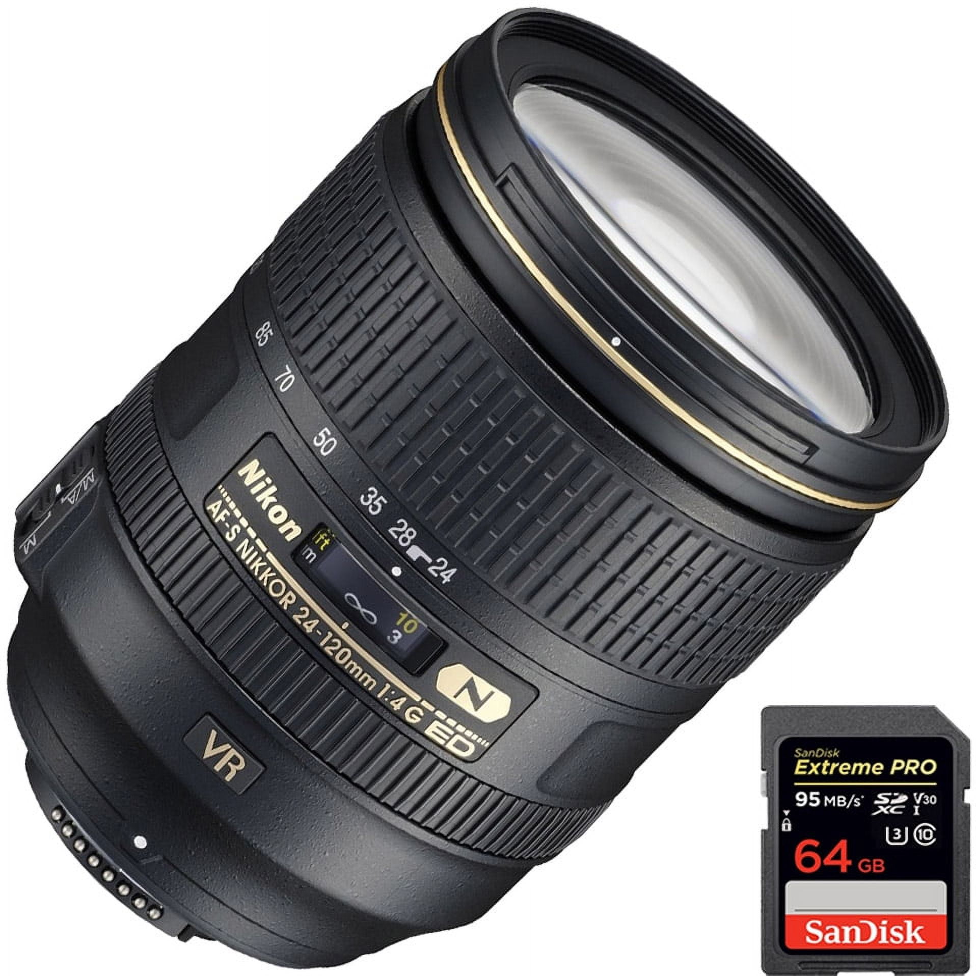 Nikon AF-S Nikkor 24-120mm f/4G Ed VR Lens for Nikon D-SLR with