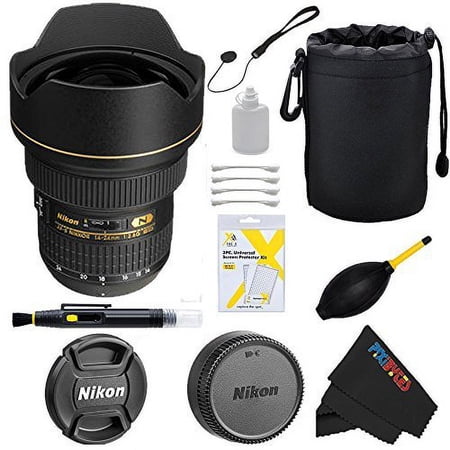 Nikon AF-S Zoom Nikkor 14-24mm f/2.8G ED AF Lens + Pixi-Basic Accessory Bundle