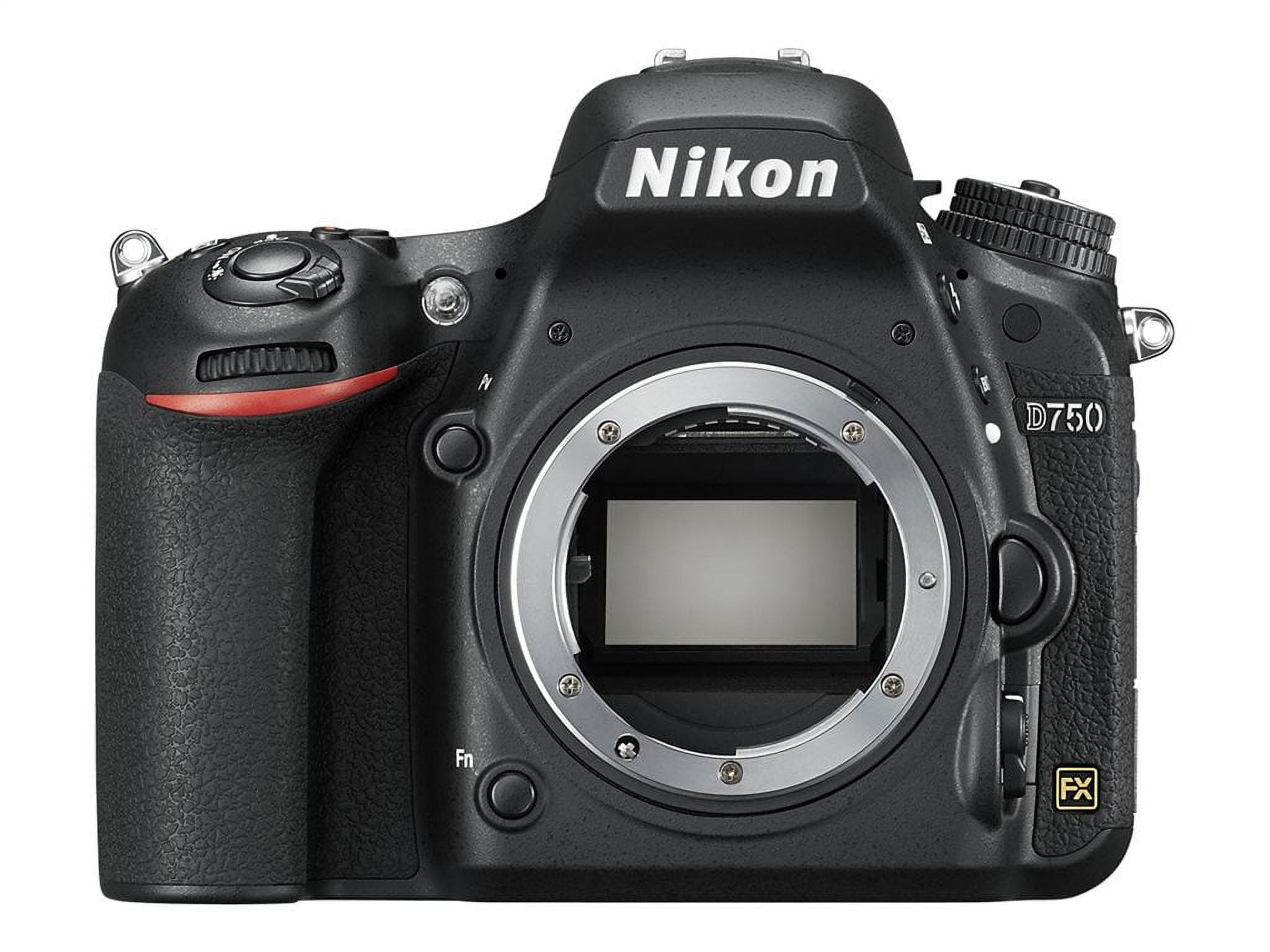 Nikon Black D750 FX-format Digital SLR Camera with 24.3 Megapixels (Body  Only)
