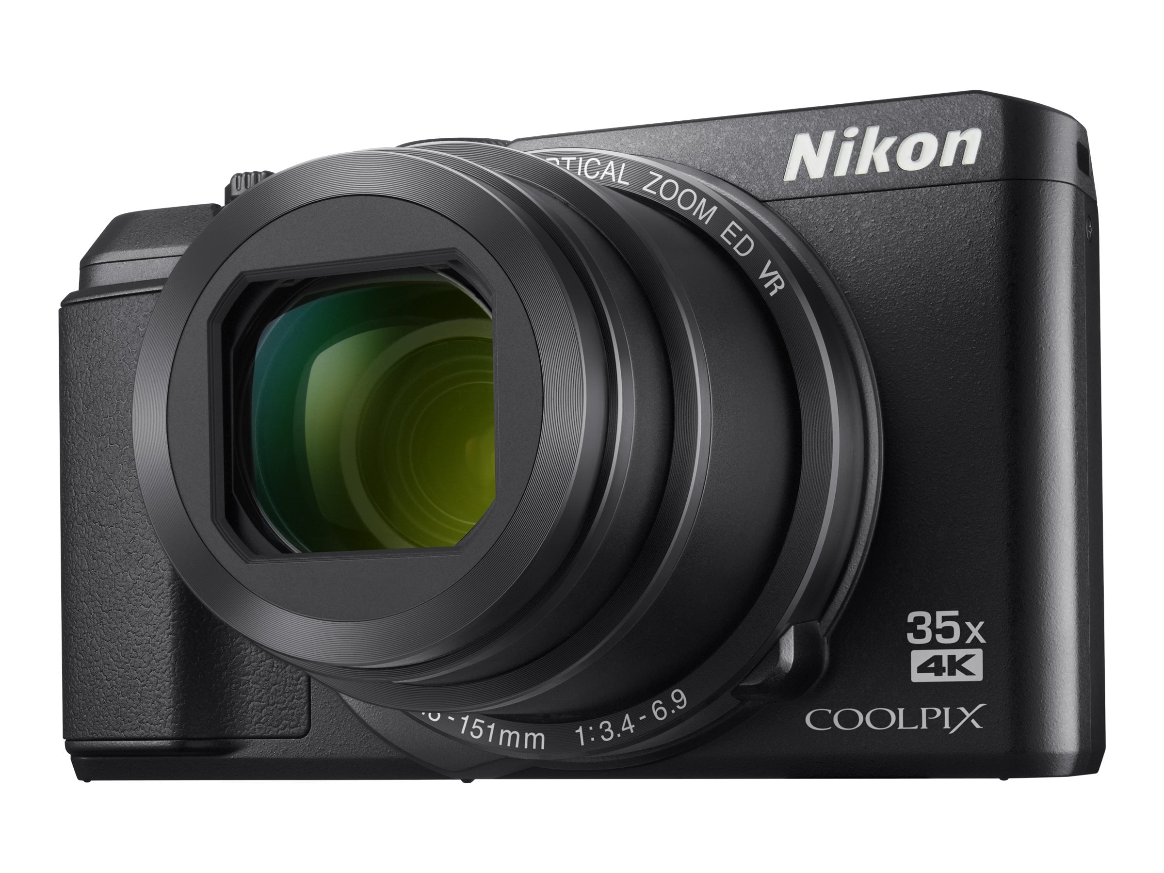 Nikon Coolpix A900 - Digital camera - compact - 20.0 MP - 4K / 30 fps - 35x  optical zoom - Wi-Fi, NFC, Bluetooth - black - Walmart.com