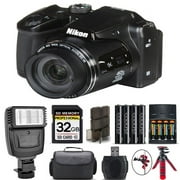 Nikon COOLPIX B500 Camera 40x Optical Zoom + Flash + Case - 32GB Kit Bundle International Version