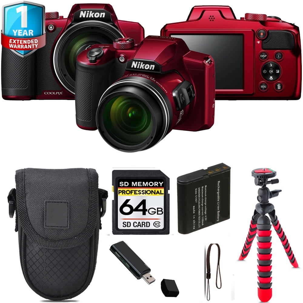 Nikon　COOLPIX B600 RED Nikon COOLPIX B600 Digital Camera (Red) with Essential Accessory