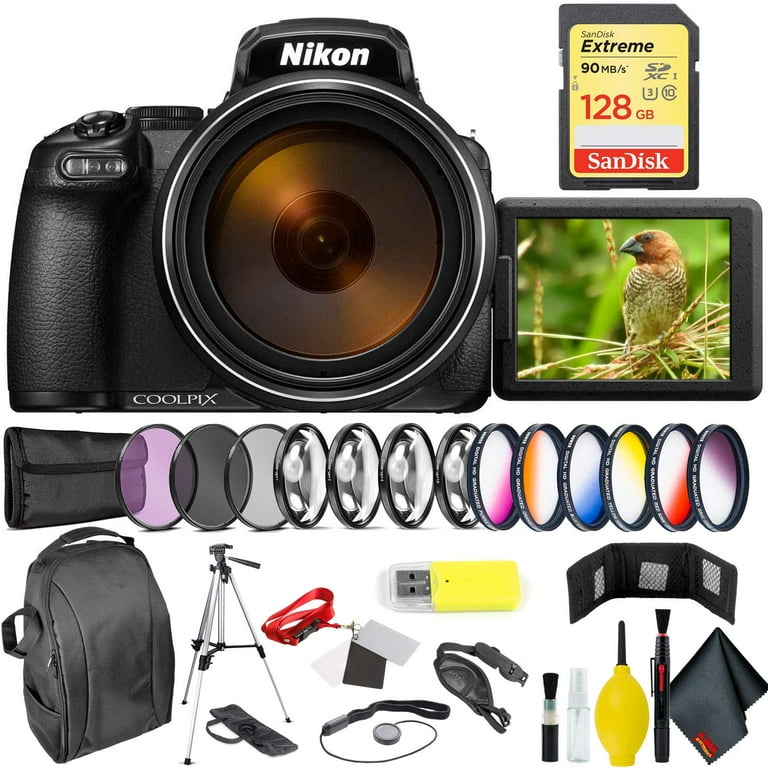 Nikon COOLPIX P1000 Digital Camera + 128GB Sandisk Extreme Pro