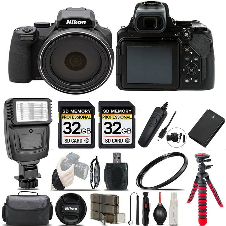 Nikon COOLPIX P1000 Digital Camera 83x Optical Zoom WiFi - Ultimate Saving  Kit 