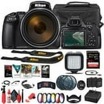 Nikon COOLPIX P1000 Digital Camera Advanced Bundle W/ Bag, Extra Battery, LED Light, Mic, Filters and More - (Intl Model)