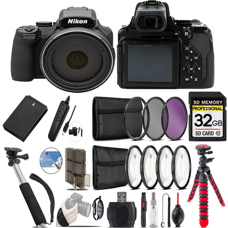Nikon COOLPIX P1000 DSLR Professional Digital Camera Kit 32GB