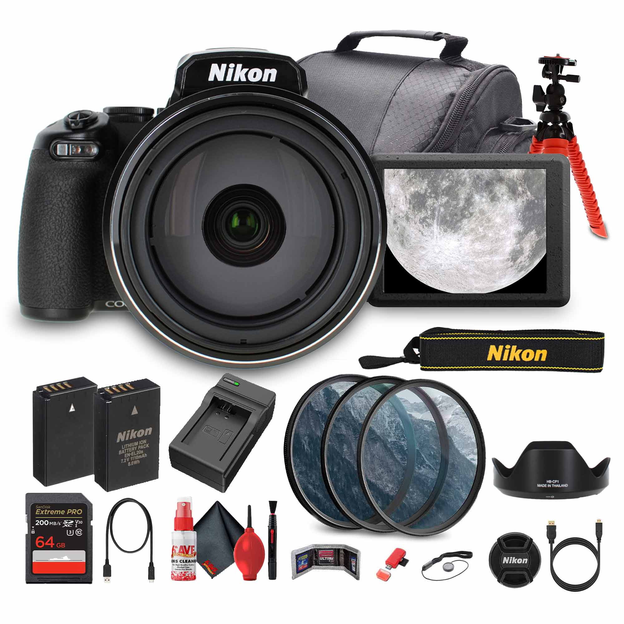 Nikon COOLPIX P1100 Digital Camera 125x Optical Zoom 4K Video